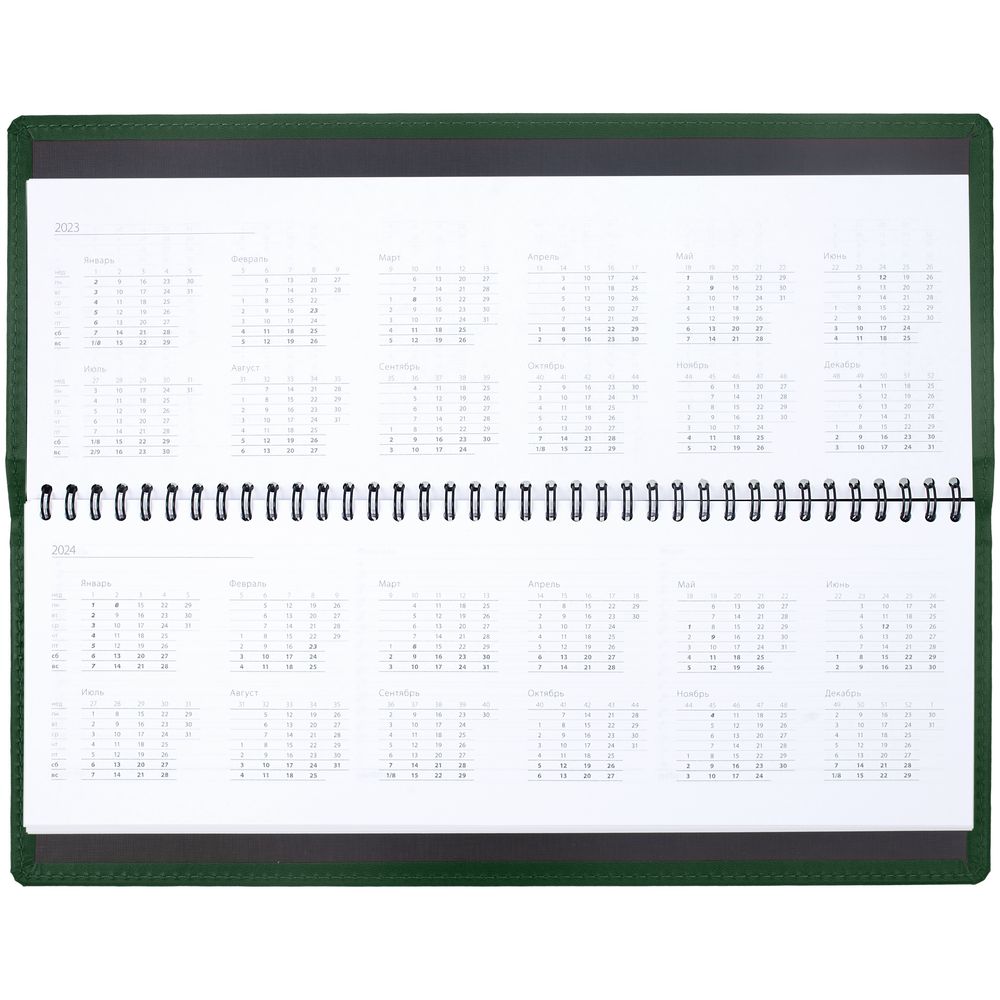 Планинг Latte, недатированный, зеленый / Миниатюра WWW (1000)