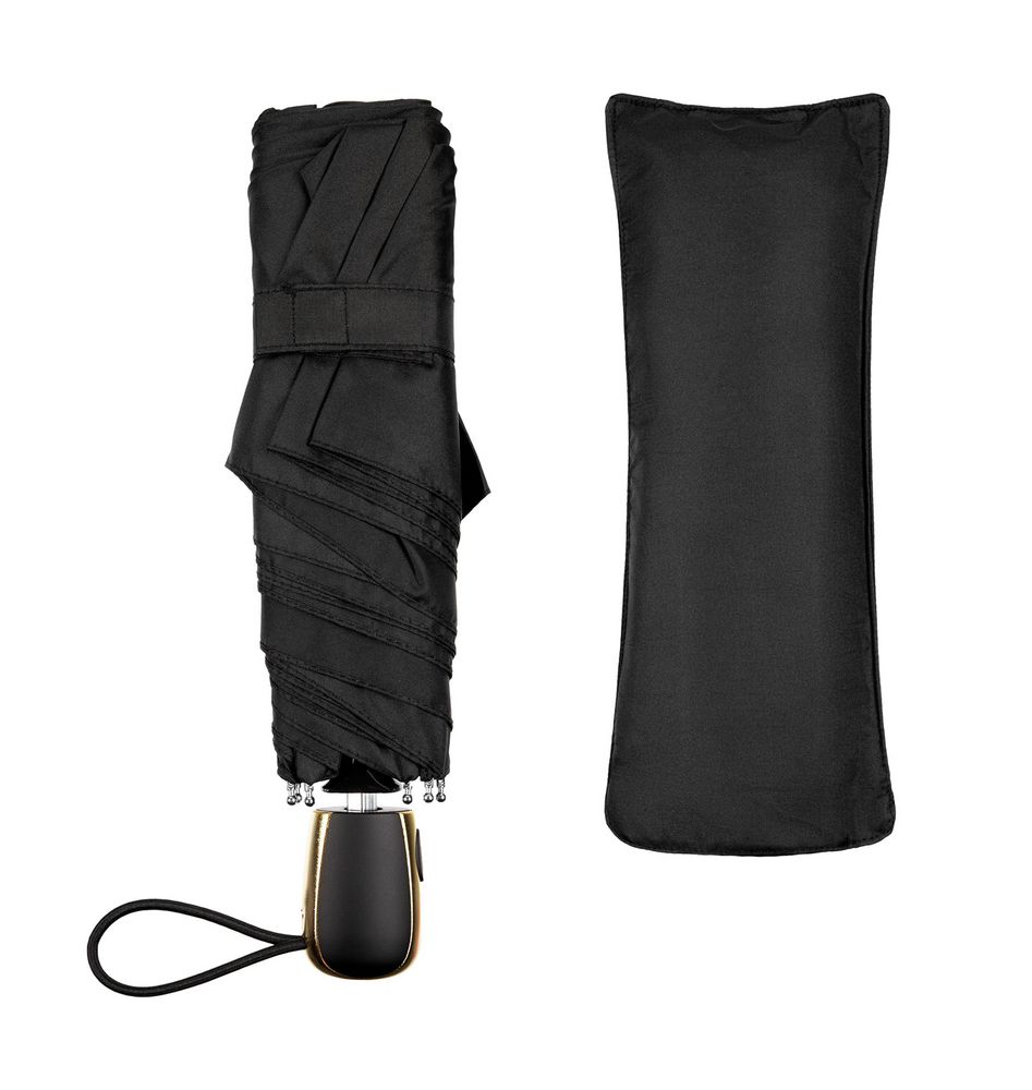 Зонт складной Nicety, черный / Миниатюра WWW (1000)