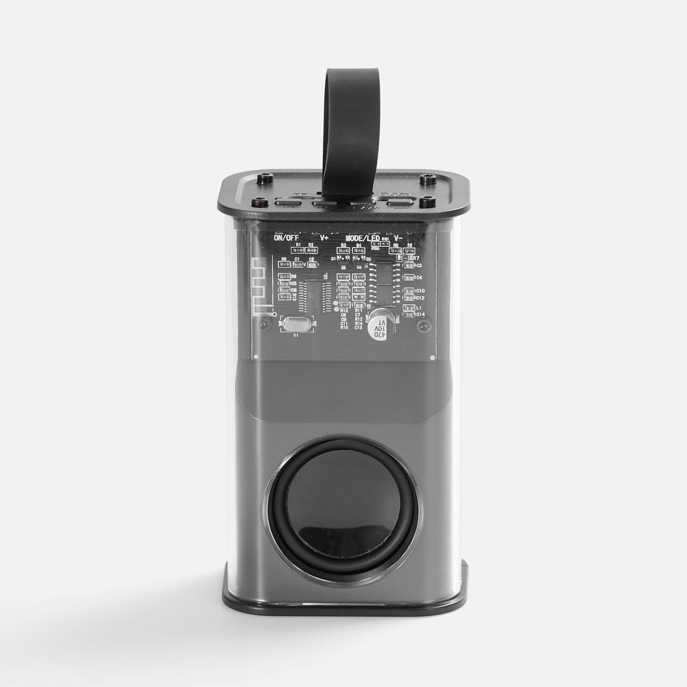 Bluetooth-колонка с подсветкой Groove, серая / Миниатюра WWW (1000)