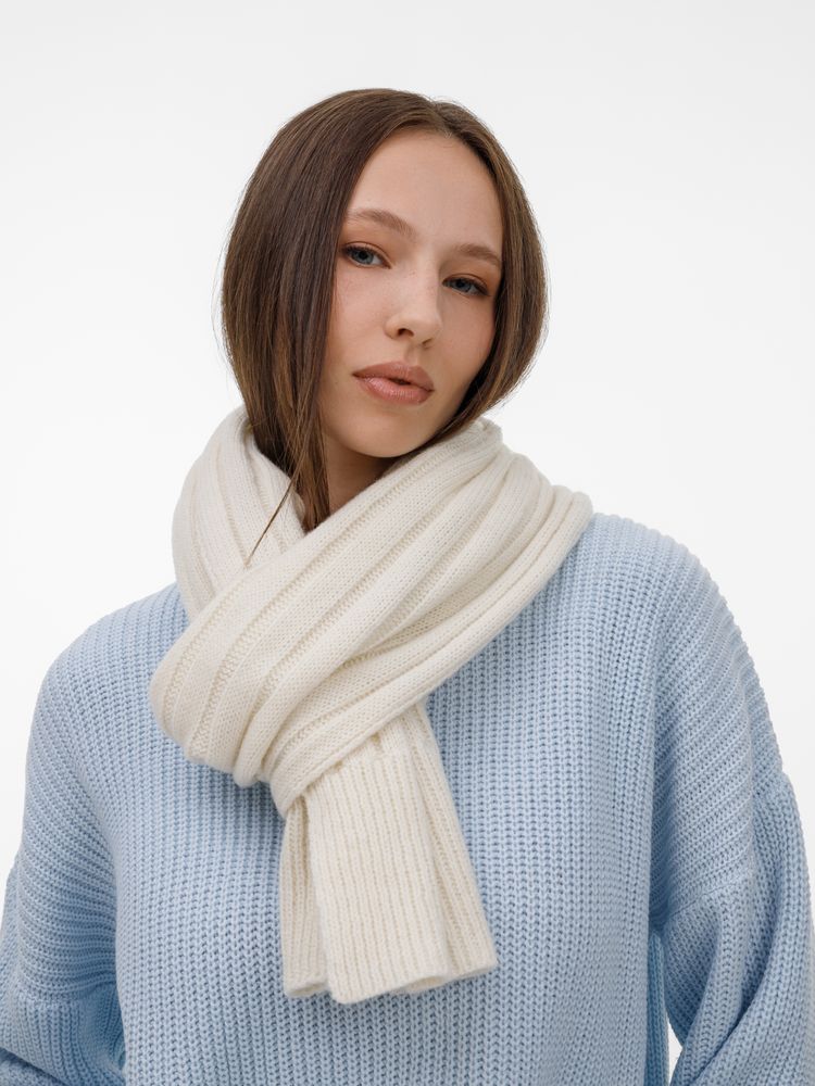 Шарф Bellish, белый (ванильный) / Миниатюра WWW (1000)