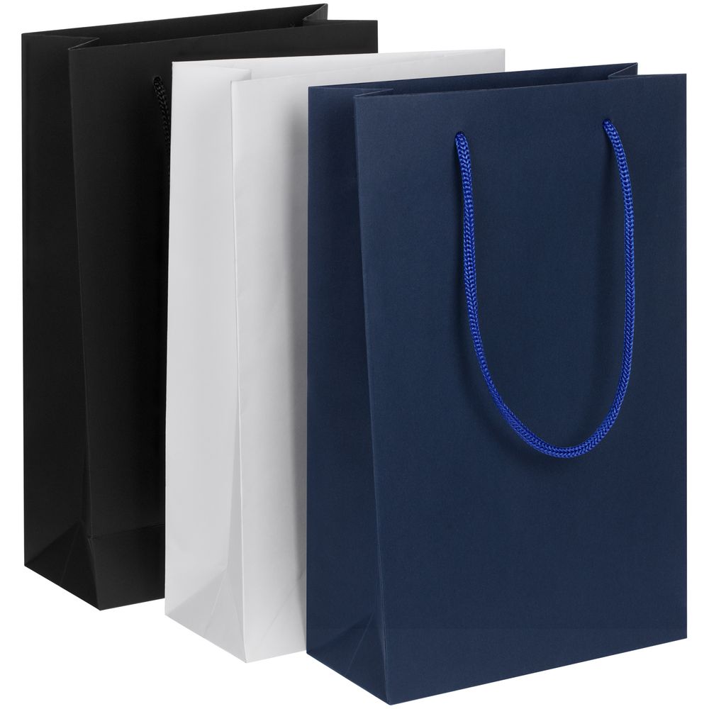 Пакет бумажный Waski S, синий / Миниатюра WWW (1000)