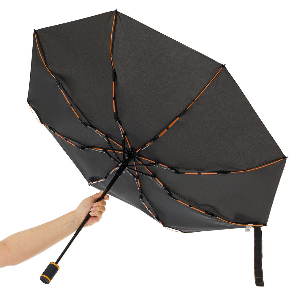 Зонт складной AOC Mini с цветными спицами, оранжевый / Миниатюра WWW (1000)