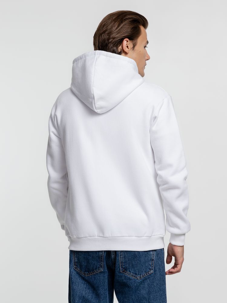 Толстовка на молнии с капюшоном Siverga Heavy, белая (белоснежная) / Миниатюра WWW (1000)