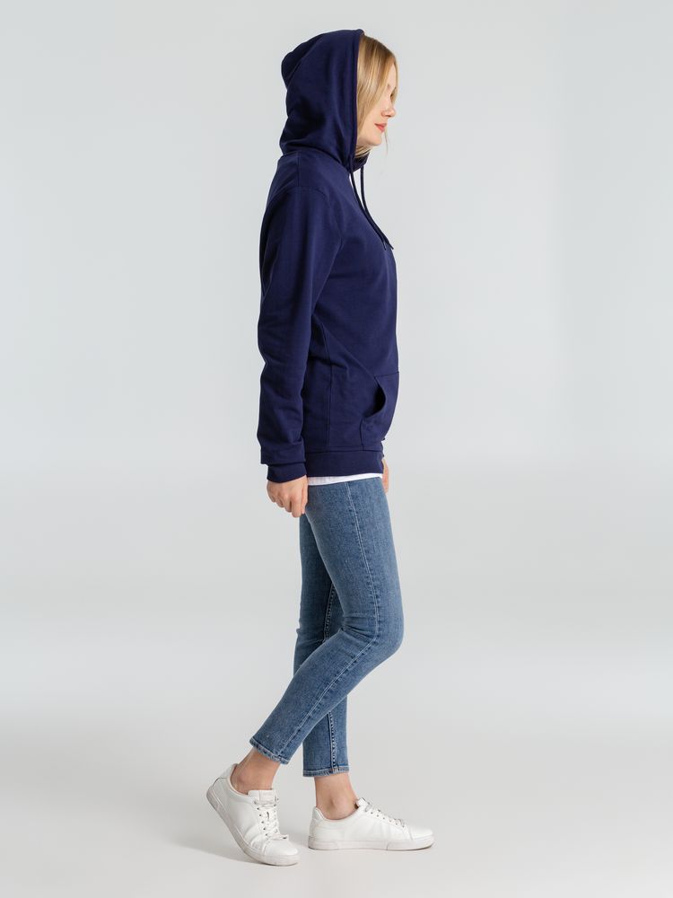 Толстовка с капюшоном унисекс Hoodie, темно-синяя / Миниатюра WWW (1000)
