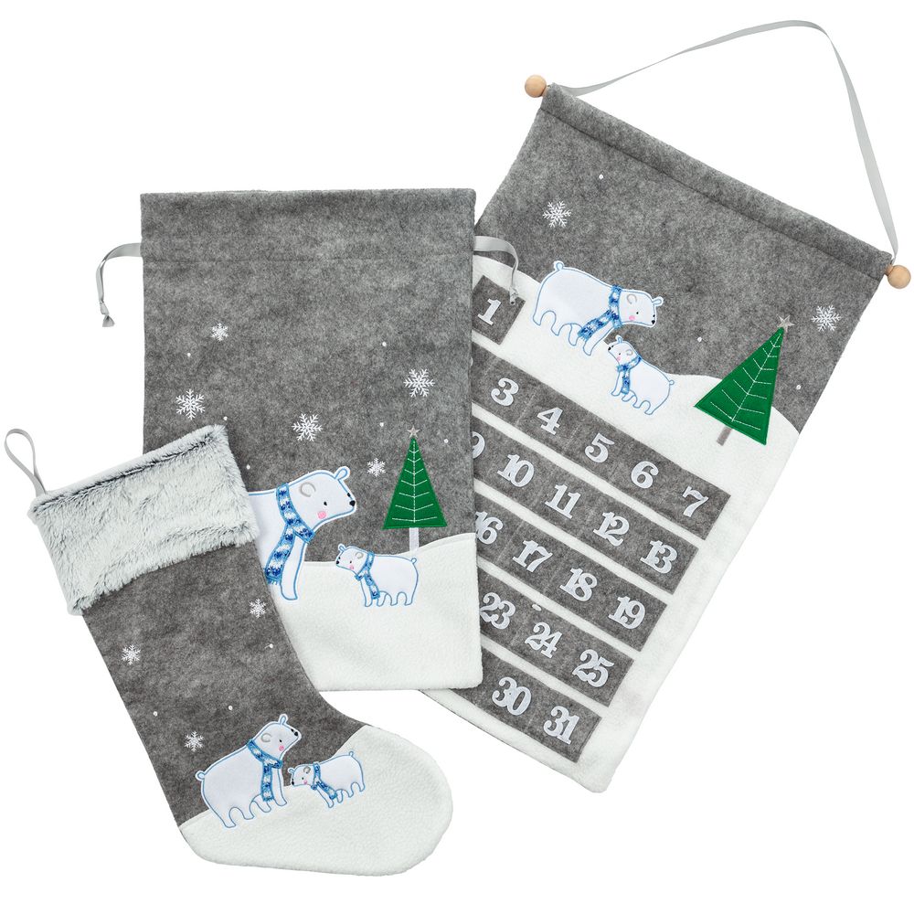 Мешок для подарков Noel, с медведями / Миниатюра WWW (1000)