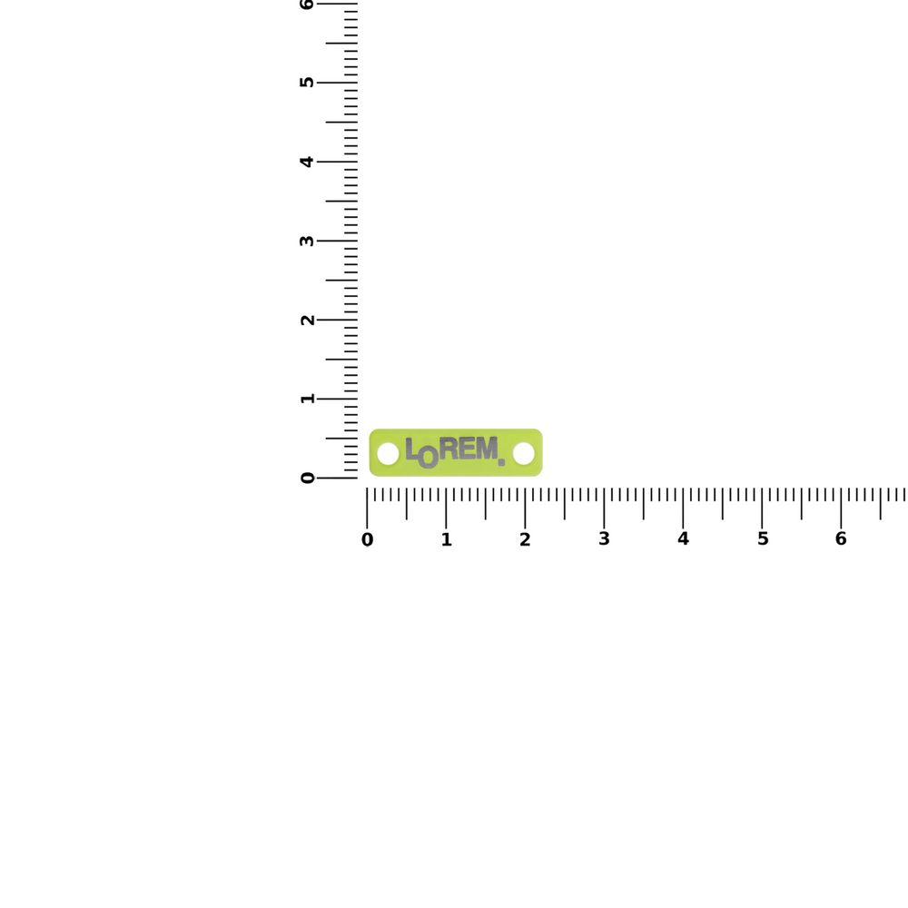 Шильдик металлический Alfa Liten, желтый неон / Миниатюра WWW (1000)