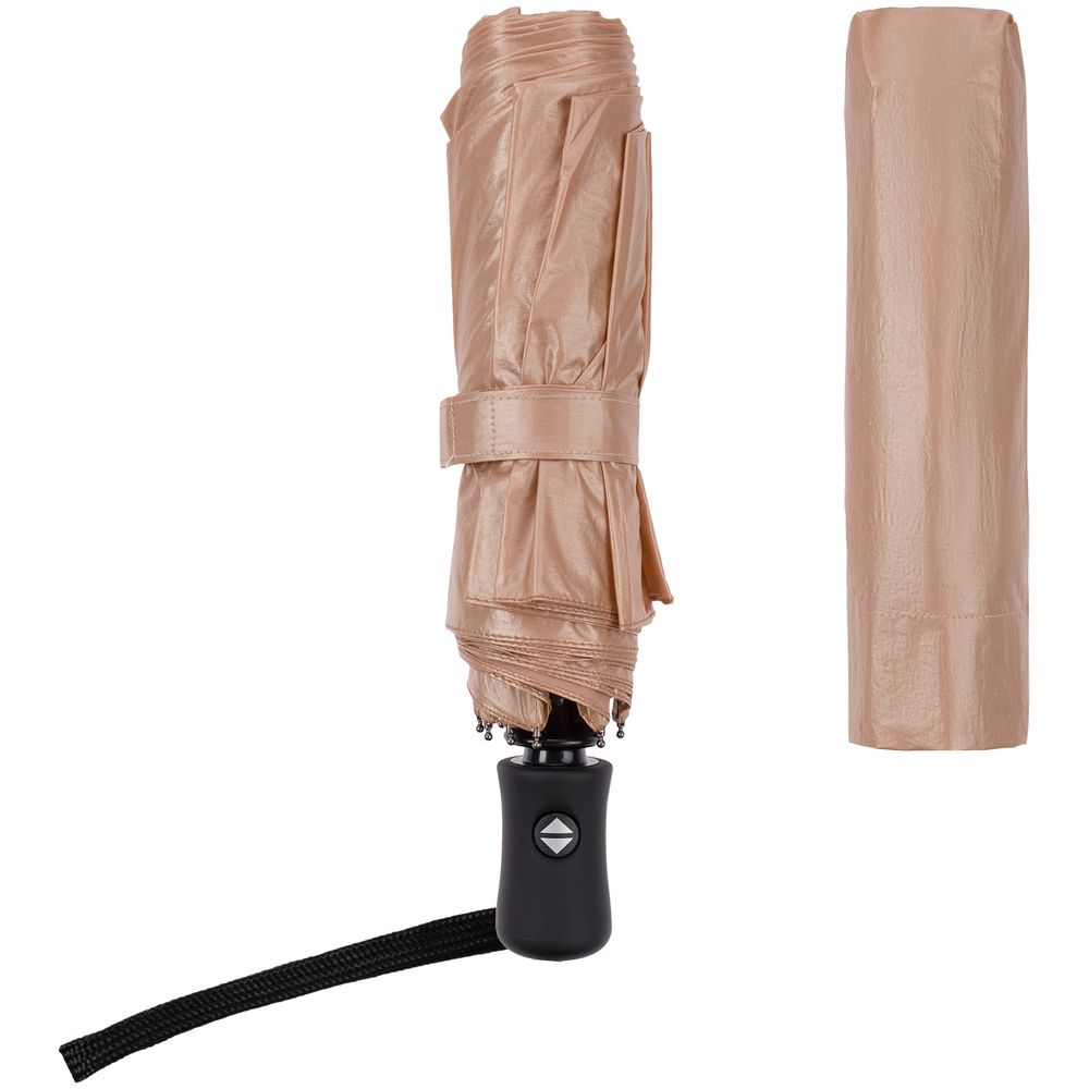 Зонт складной ironWalker, бронзовый / Миниатюра WWW (1000)