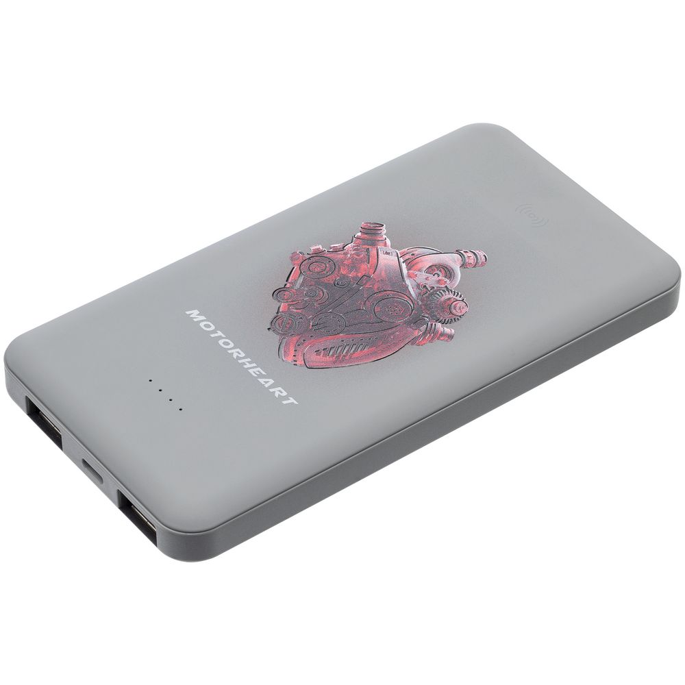 Аккумулятор с беспроводной зарядкой markBright Urban, 6000 мАч, серый / Миниатюра WWW (1000)