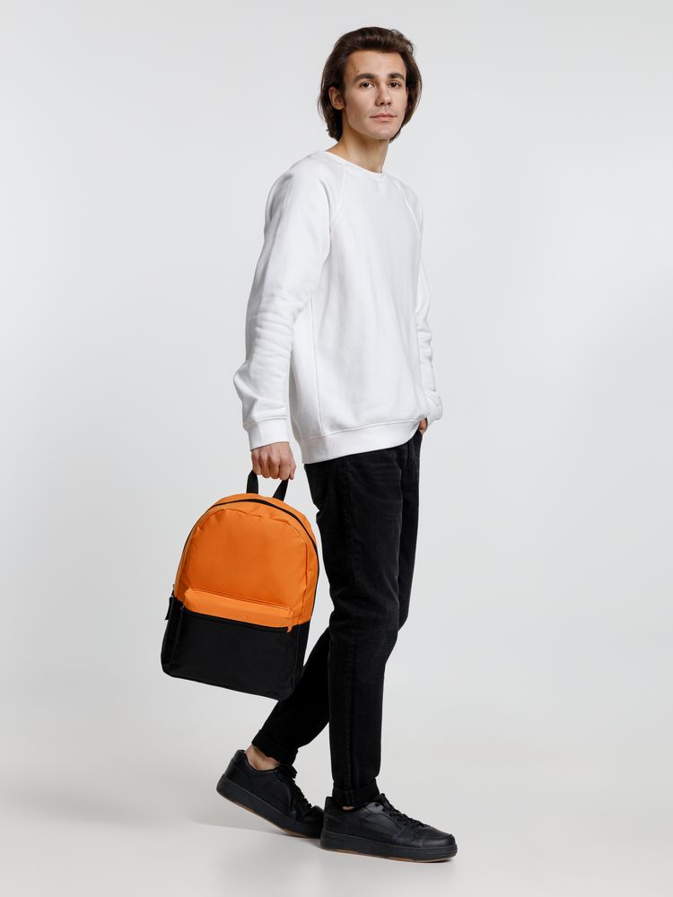 Рюкзак Base Up, черный с оранжевым / Миниатюра модельного (1000)