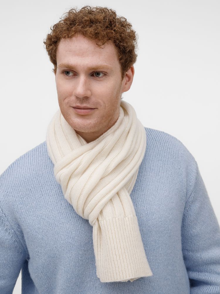 Шарф Bellish, белый (ванильный) / Миниатюра WWW (1000)