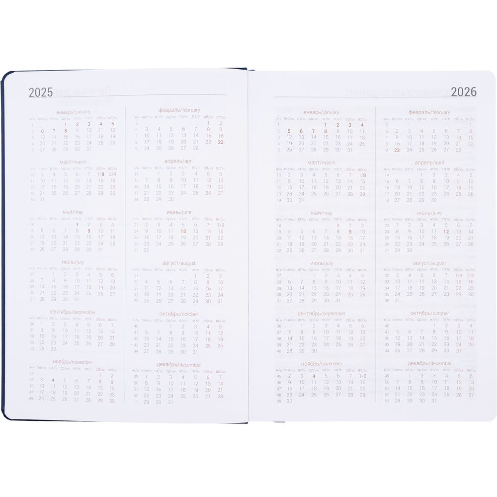 Ежедневник Basis, датированный, синий / Миниатюра WWW (1000)