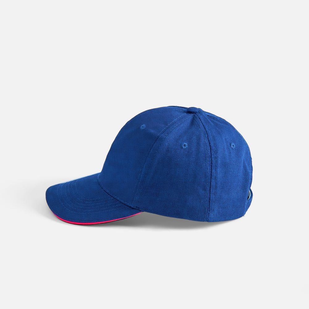 Бейсболка Buffalo, ярко-синяя (royal) с неоново-розовым / Миниатюра WWW (1000)