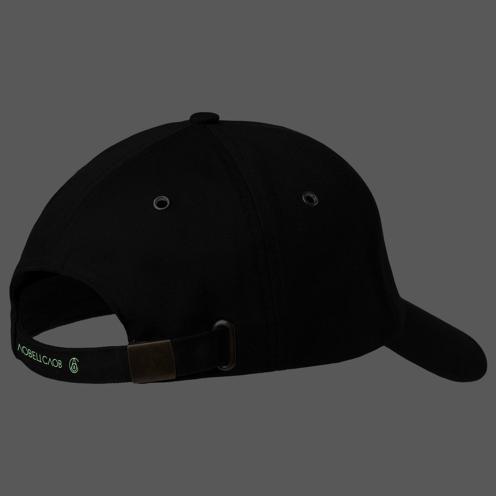 Бейсболка Drunk со светящимся принтом, черная / Миниатюра WWW (1000)