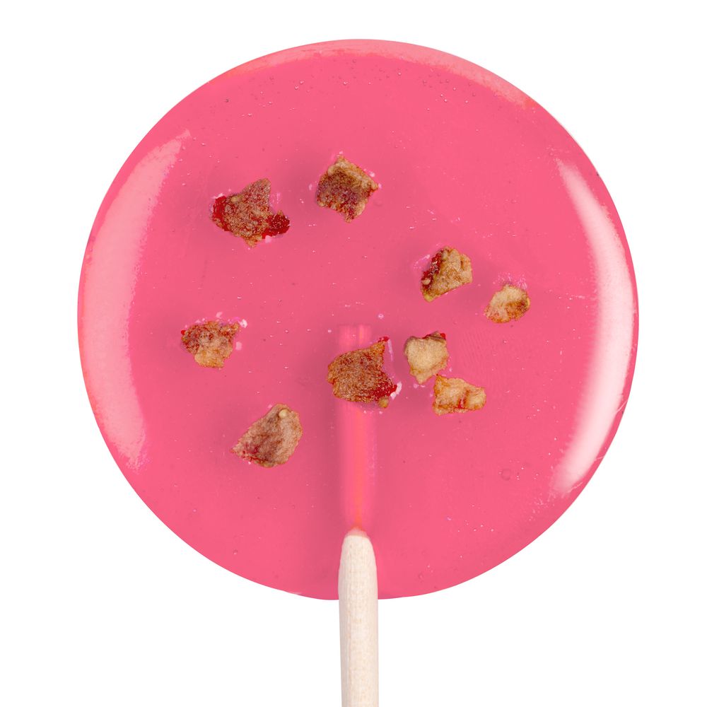 Леденец Lollifruit, красный с сублимированной клубникой / Миниатюра WWW (1000)