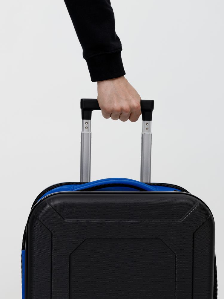 Чемодан Platta, черный с синим / Миниатюра WWW (1000)