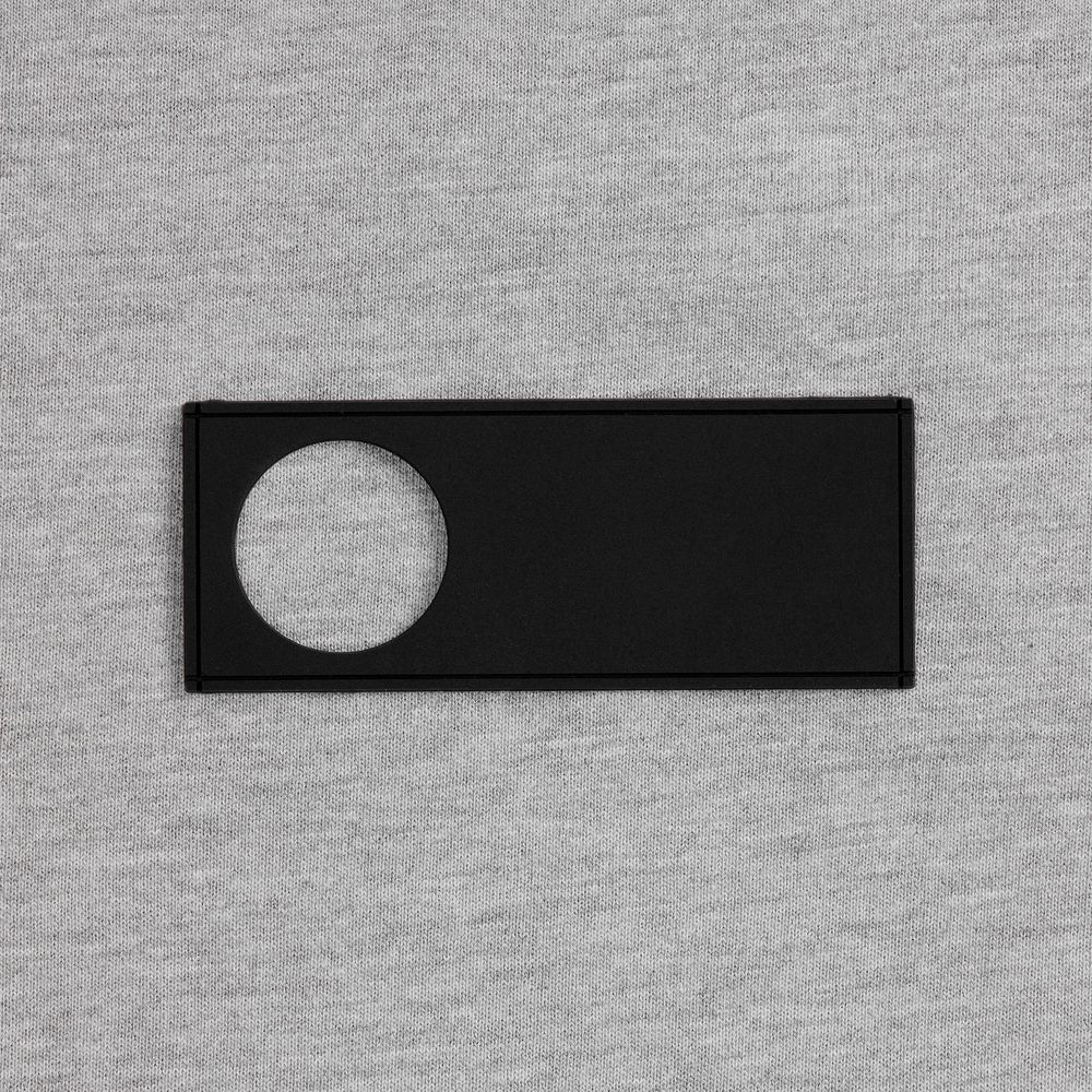 Лейбл из ПВХ с вырезом «Круг», черный / Миниатюра WWW (1000)