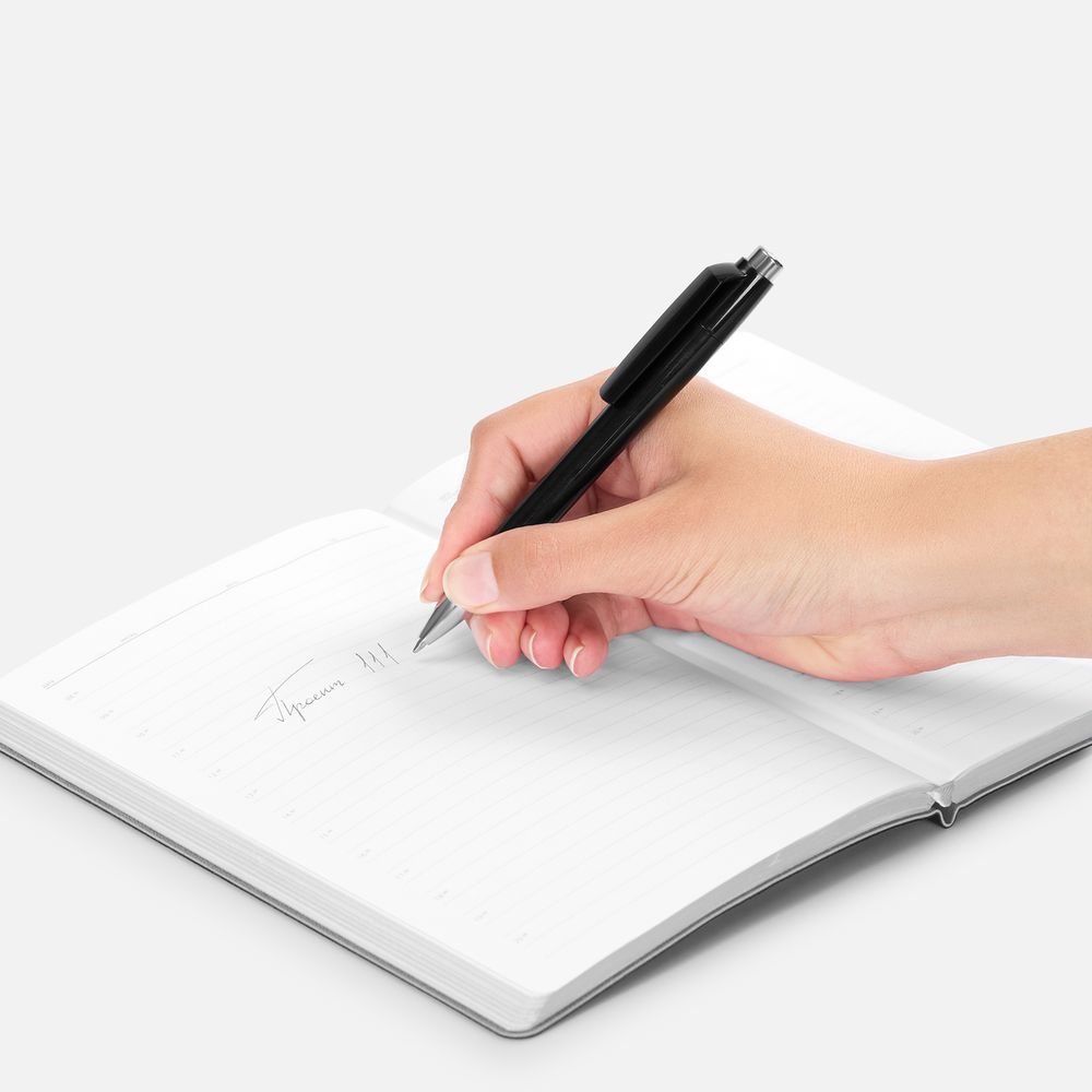 Ручка шариковая Klippa, черная / Миниатюра WWW (1000)