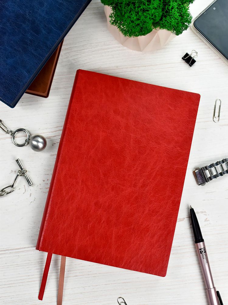 Ежедневник Merida, датированный, красный / Миниатюра WWW (1000)