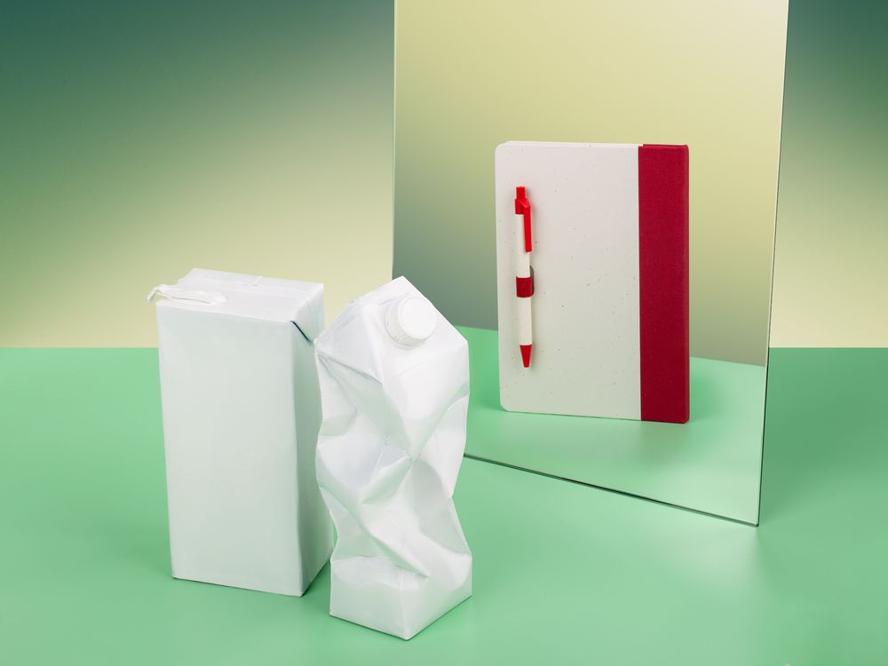 Ручка шариковая MilkMake, красная / Миниатюра имиджевого (1000)