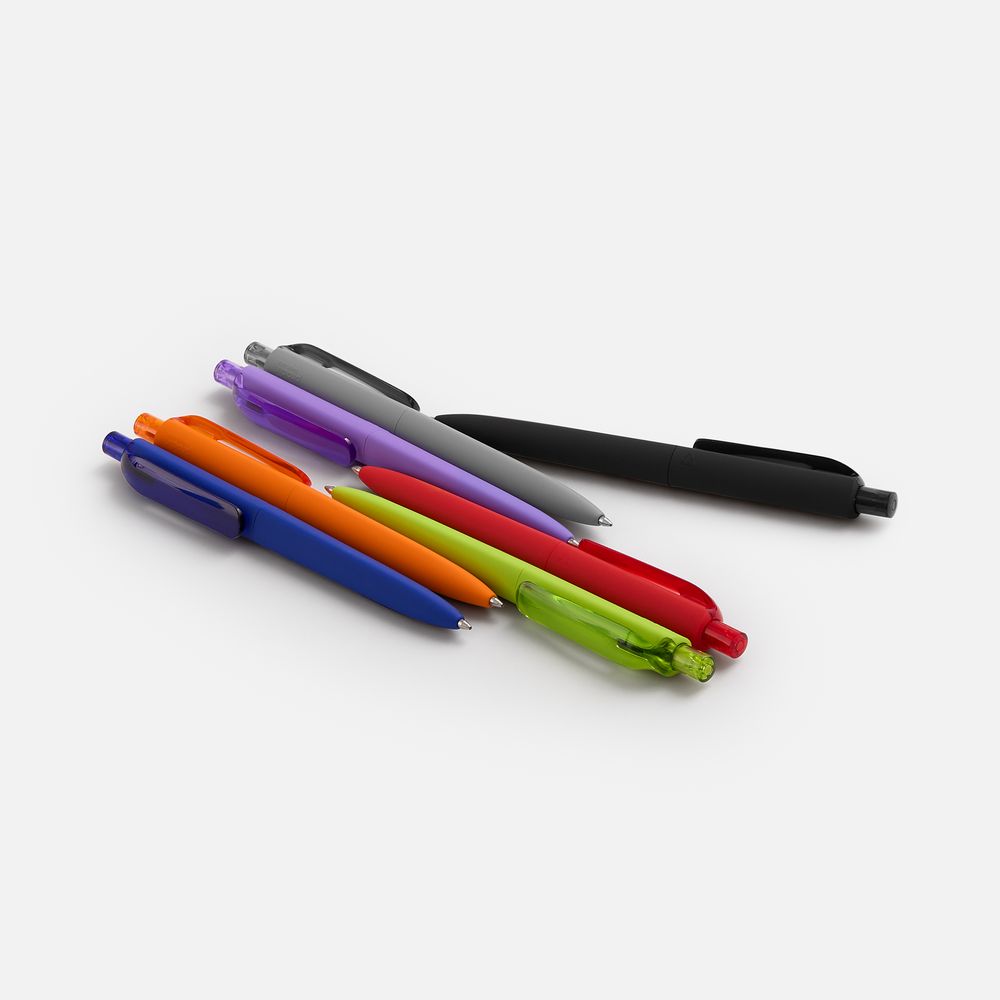 Ручка шариковая Prodir DS8 PRR-Т Soft Touch, красная / Миниатюра WWW (1000)