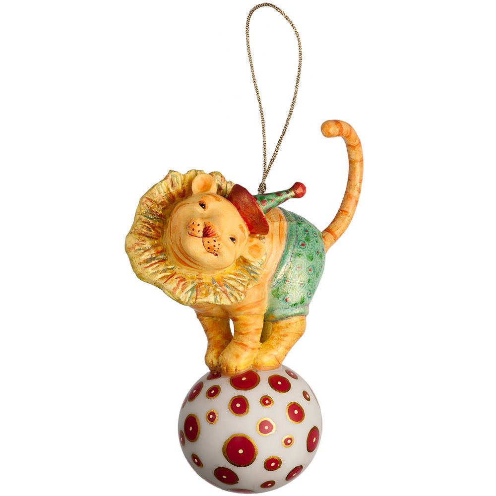 Набор из 3 елочных игрушек Circus Collection: фокусник, силач и лев / Миниатюра WWW (1000)