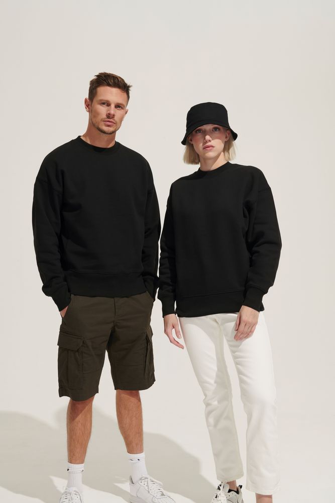 Свитшот унисекс Authentic, серый меланж / Миниатюра WWW (1000)