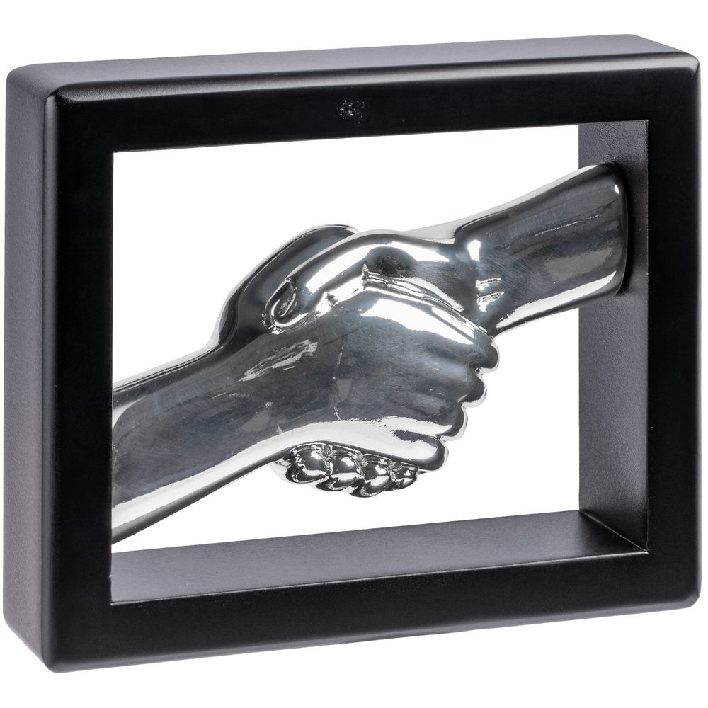 Награда «Рукопожатие», черная, уценка / Миниатюра WWW (1000)