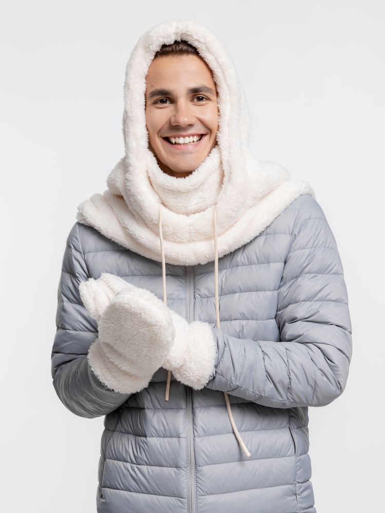 Балаклава-капюшон Flocky, молочно-белая / Миниатюра WWW (1000)