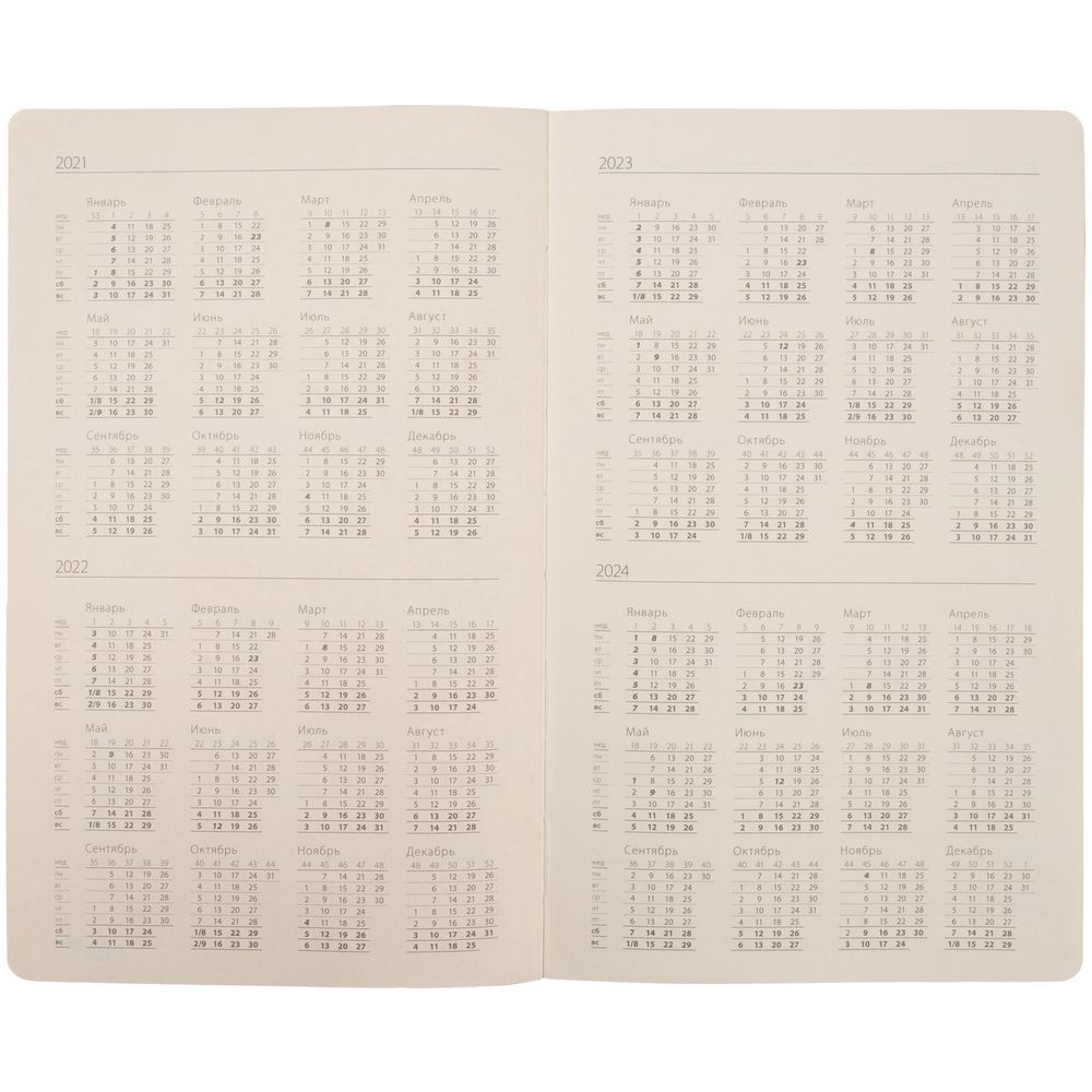 Ежедневник Ton Metal, недатированный, черный с красным / Миниатюра WWW (1000)