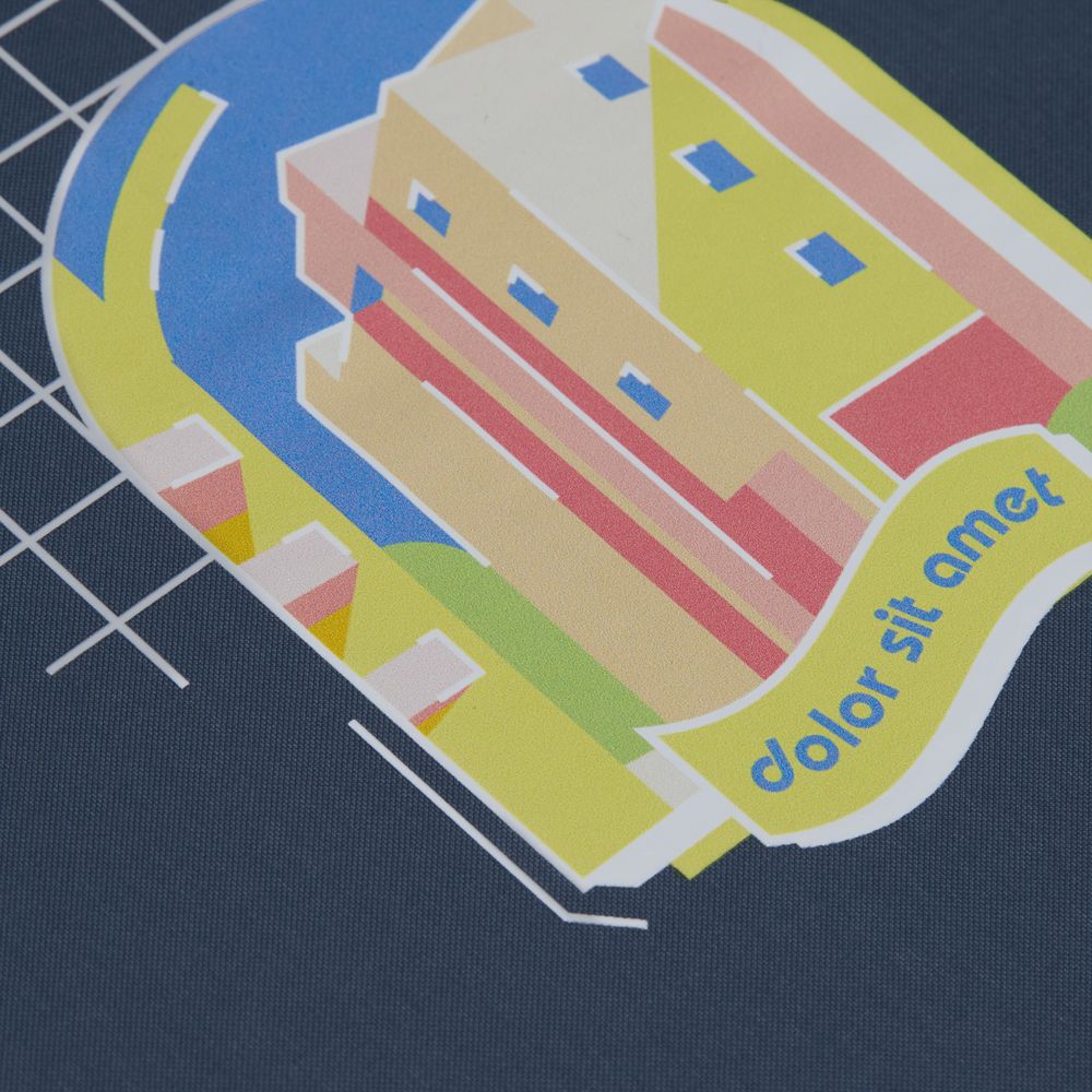 Зонт-трость Classic, темно-синий / Миниатюра нанесения (1000)