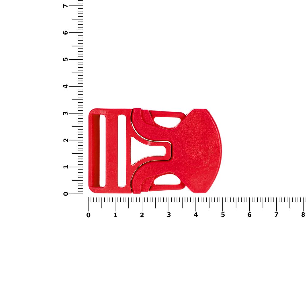 Застежка-пряжка одностороняя Triden, красный / Миниатюра WWW (1000)