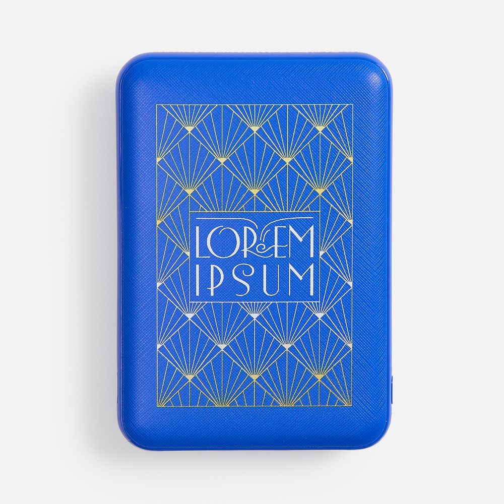 Внешний аккумулятор Uniscend Full Feel Type-C, 5000 мАч, синий / Миниатюра нанесения (1000)