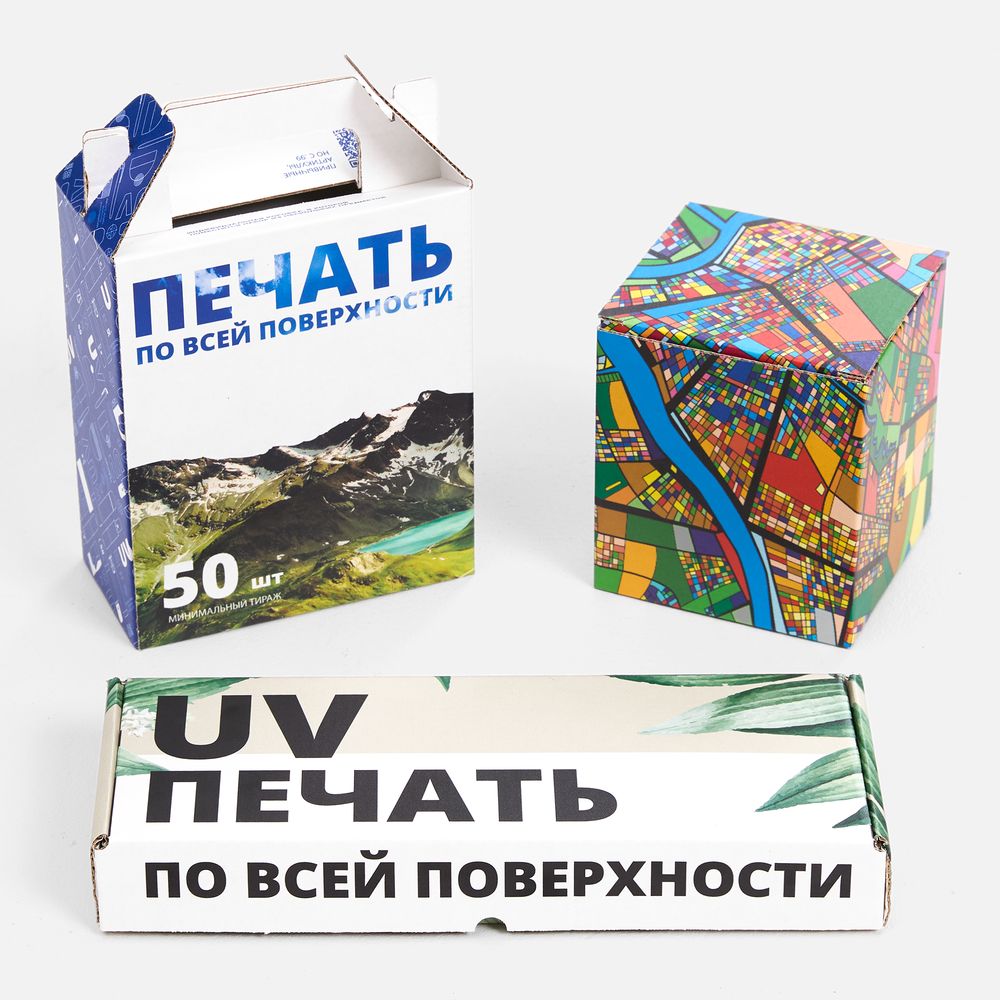 Коробка Freeform с печатью на заказ, размер XS / Миниатюра WWW (1000)