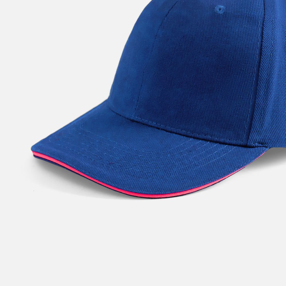 Бейсболка Buffalo, ярко-синяя (royal) с неоново-розовым / Миниатюра WWW (1000)