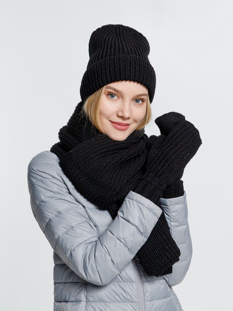 Варежки Nordkyn, черные / Миниатюра WWW (1000)