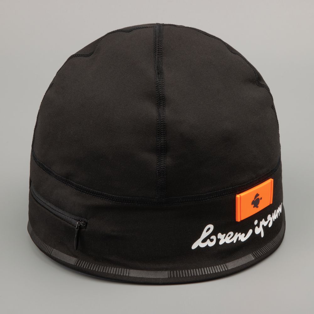 Лейбл из ПВХ Dzeta, S, оранжевый неон / Миниатюра нанесения (1000)