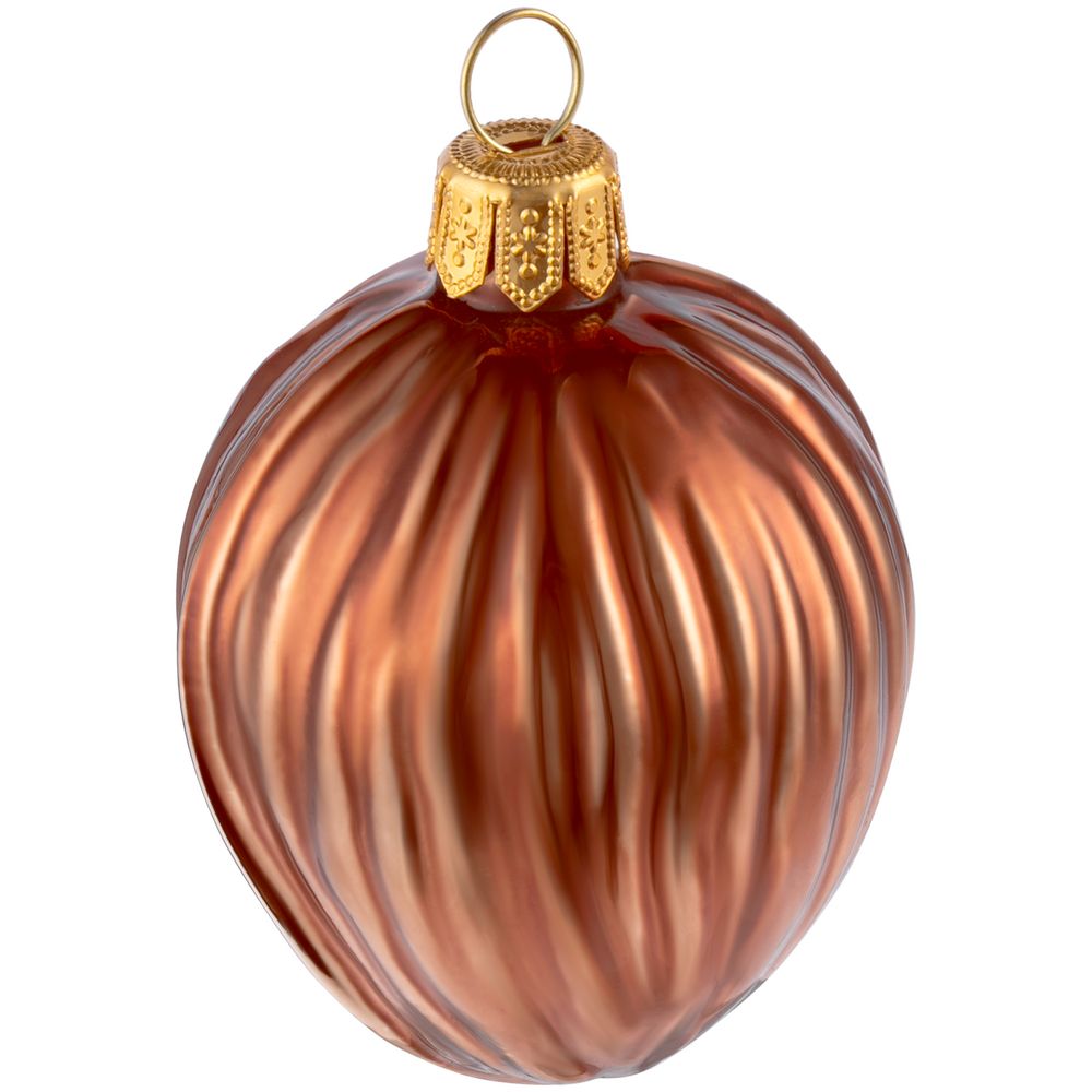 Елочная игрушка «Грецкий орех» в коробке, коричневая / Миниатюра WWW (1000)