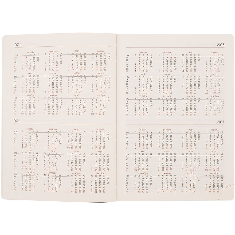 Ежедневник Capital, недатированный, серый / Миниатюра WWW (1000)