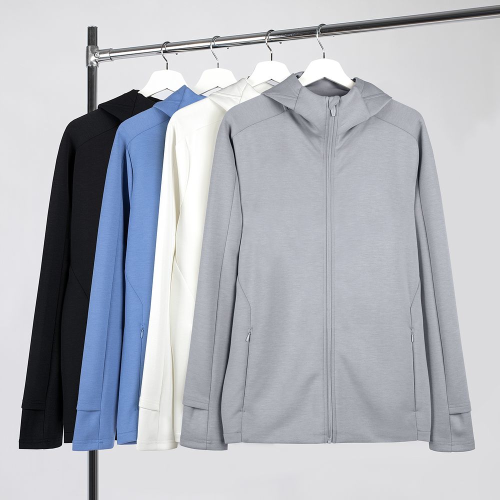 Куртка с капюшоном унисекс Begi, молочно-белая / Миниатюра WWW (1000)