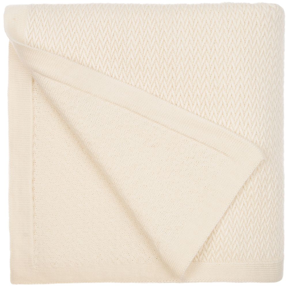 Плед Ornato, молочно-белый (ванильный) / Миниатюра WWW (1000)