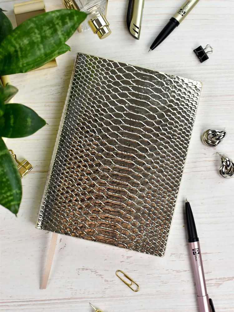 Ежедневник Anaconda, недатированный, золотистый / Миниатюра WWW (1000)