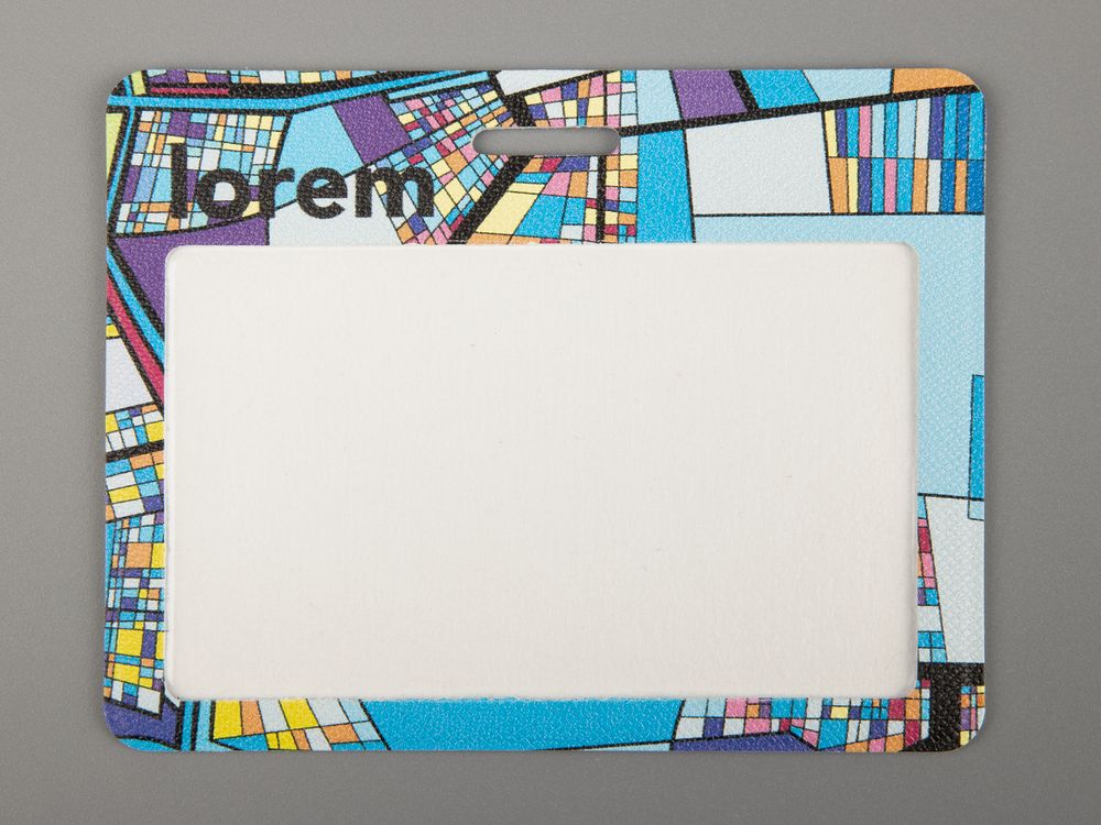 Карман для бейджа Saff Plus на заказ, горизонтальный / Миниатюра WWW (1000)