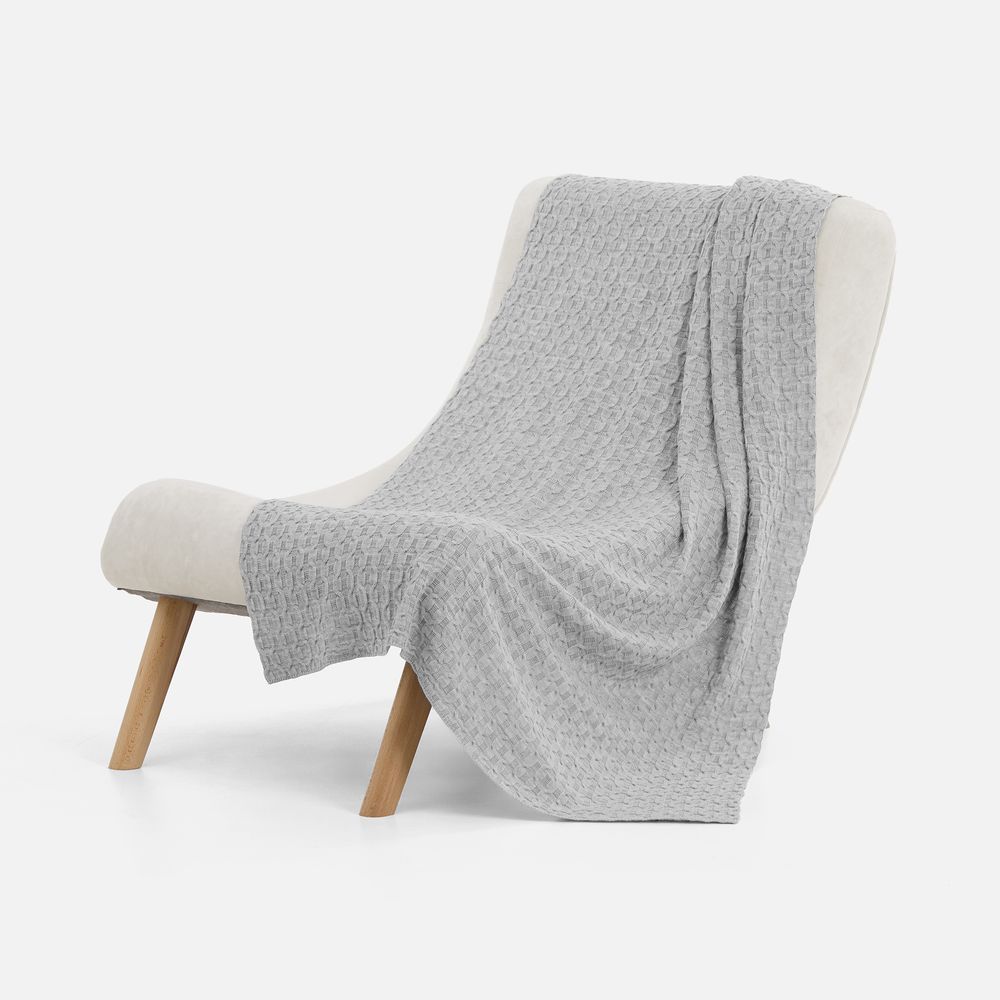 Плед Braidera, серебристо-серый меланж / Миниатюра WWW (1000)