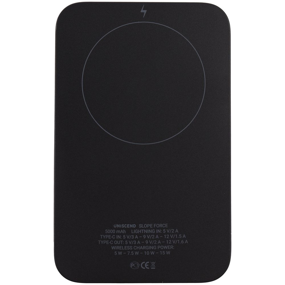 Аккумулятор магнитный с быстрым зарядом Slope Force, черный / Миниатюра WWW (1000)