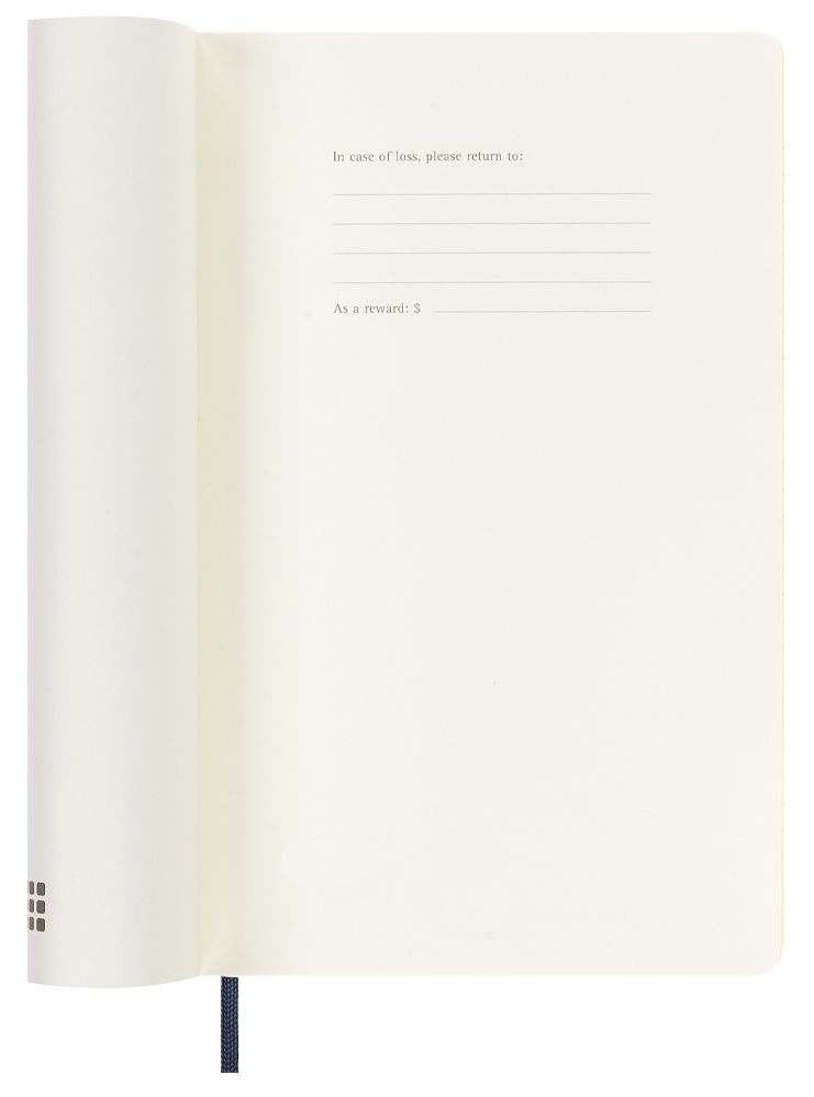 Еженедельник Moleskine Classic Soft Large, синий / Миниатюра WWW (1000)