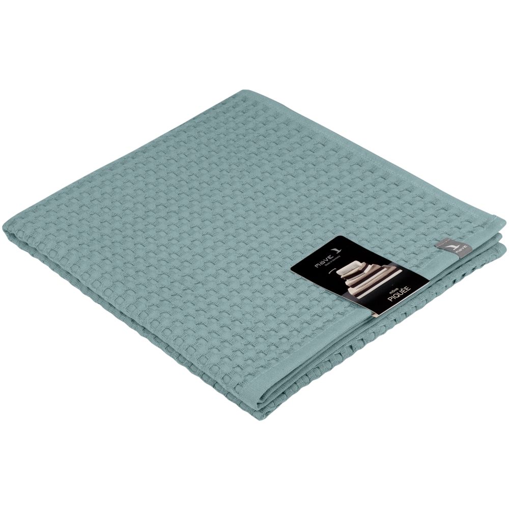 Полотенце вафельное Piquee, среднее, голубое / Миниатюра WWW (1000)