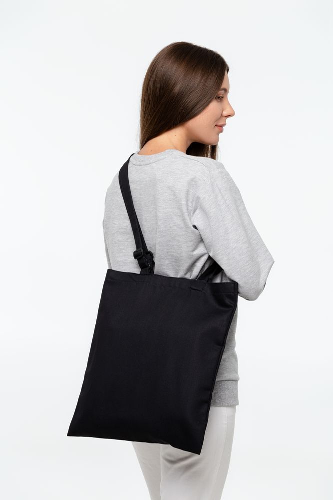 Сумка для покупок с регулируемыми ручками Leta, черная / Миниатюра WWW (1000)