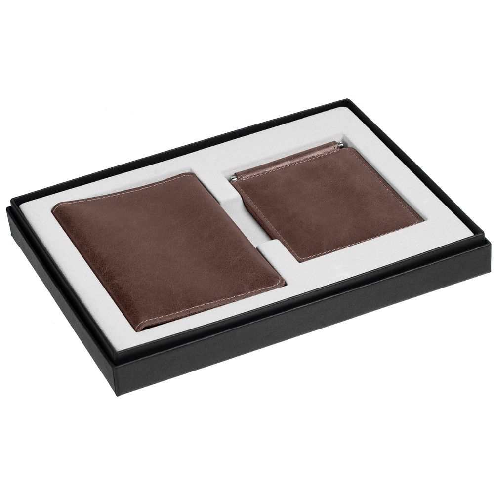 Набор Apache Billfold, темно-коричневый / Миниатюра WWW (1000)