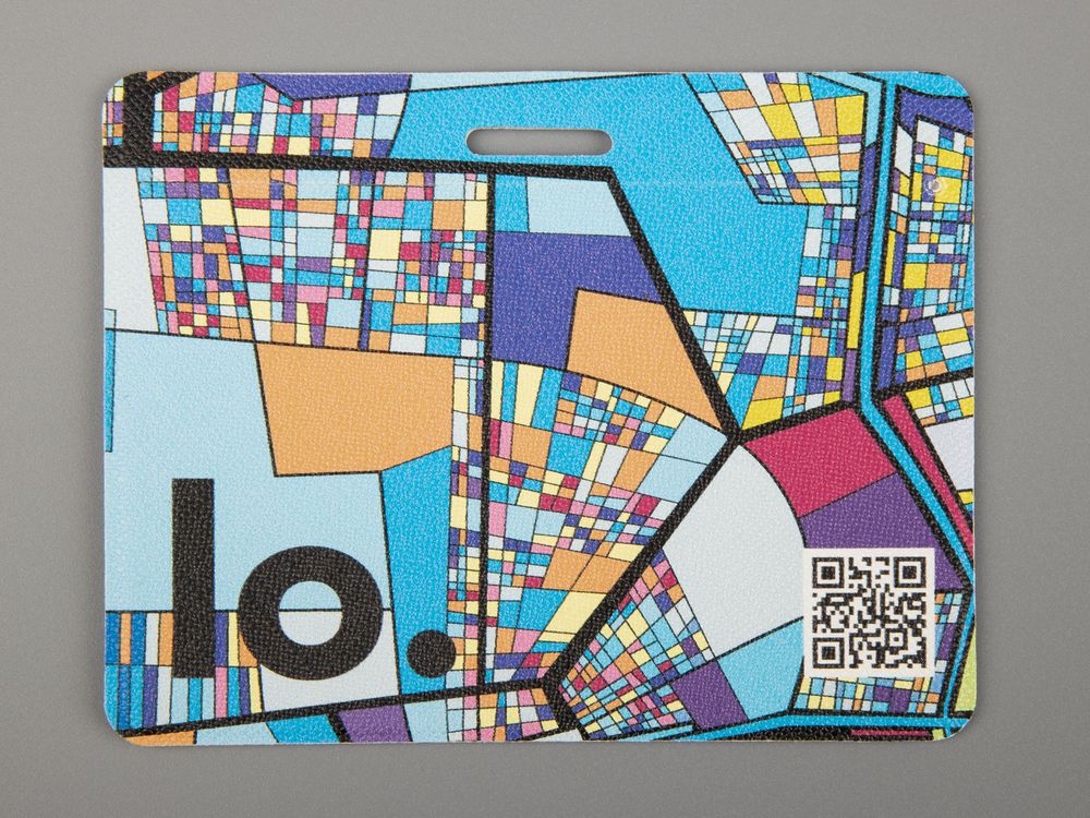 Карман для бейджа Saff Plus на заказ, горизонтальный / Миниатюра WWW (1000)