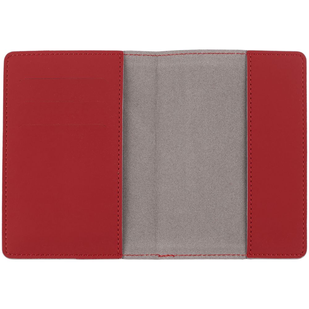 Обложка для паспорта Shall Simple, красный / Миниатюра WWW (1000)